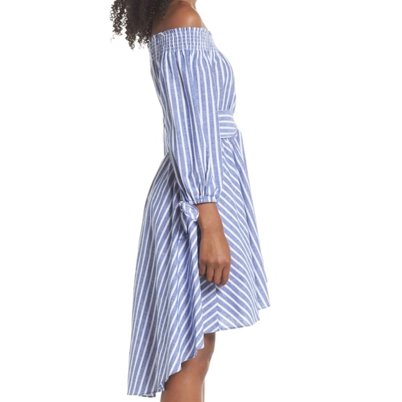 NWT Eliza J Off the Shoulder Tie Waist Dre… - Picture 6 of 7